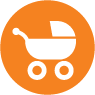 Baby Stroller Icon