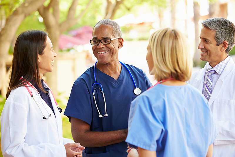 Group of doctors talking